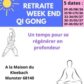 Retraite Qi Gong Eric Bey : 5 week-end pour se régénérer !